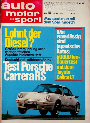 Deckblatt Auto Motor und Sport (10/1974)